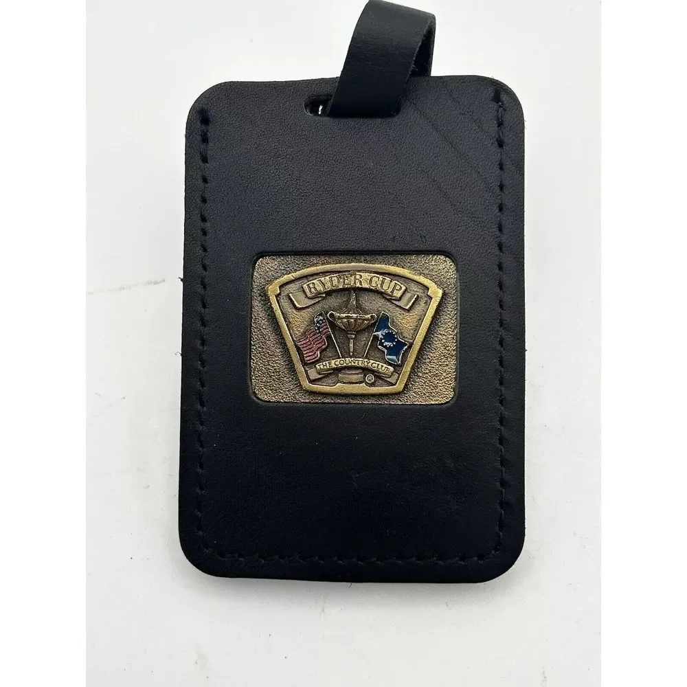 Ryder‎ Cup Embossed Tag Leather Bag Tag NWT